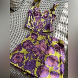 Zara Purple and Yellow Floral Set